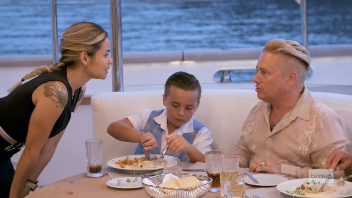 Dani and Barrie film for Below Deck