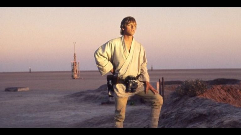 Luke Skywalker in desert