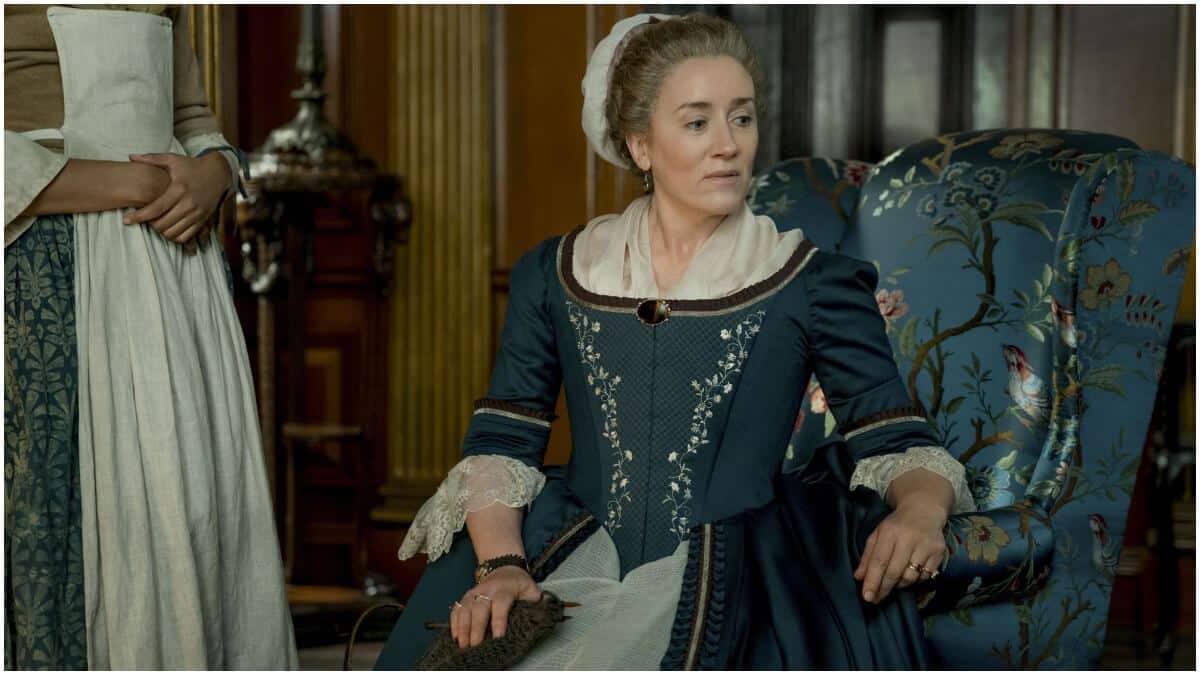 Maria Doyle Kennedy stars as Aunt Jocasta in Starz's Outlander