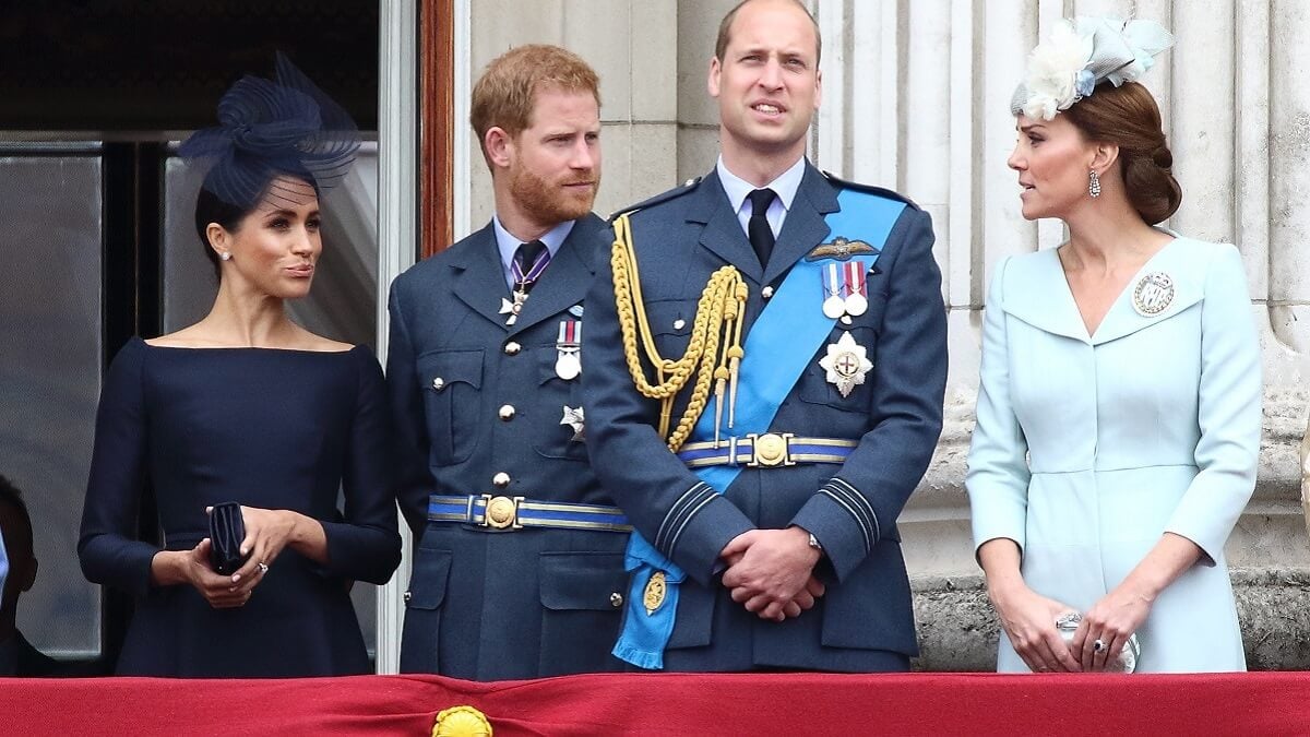 Meghan Markle, Prince Harry, Prince William, and Kate Middleton