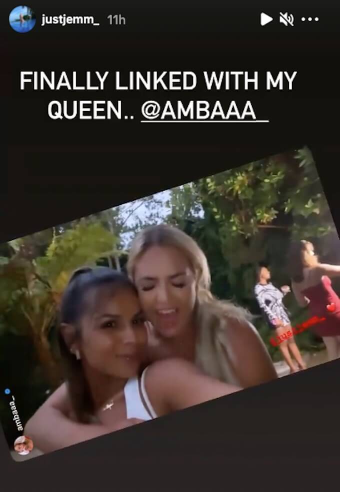 the challenge jemmye carroll shares photo with amber m
