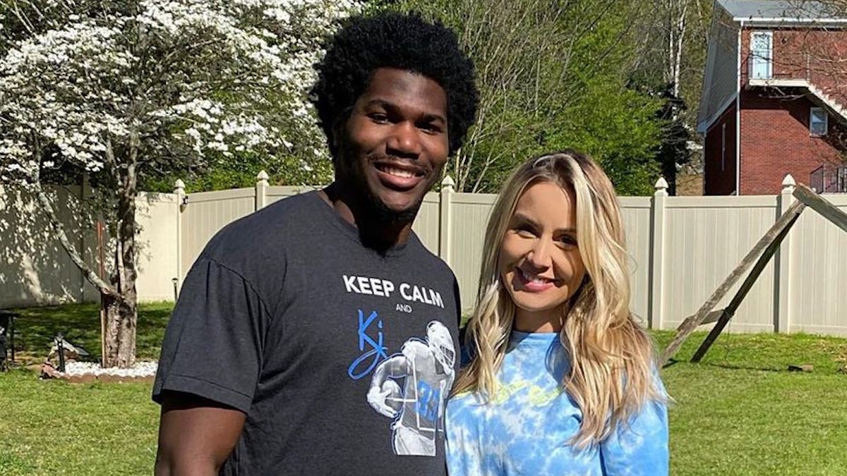 ashley kelsey and kerryon johnson in easter instagram post