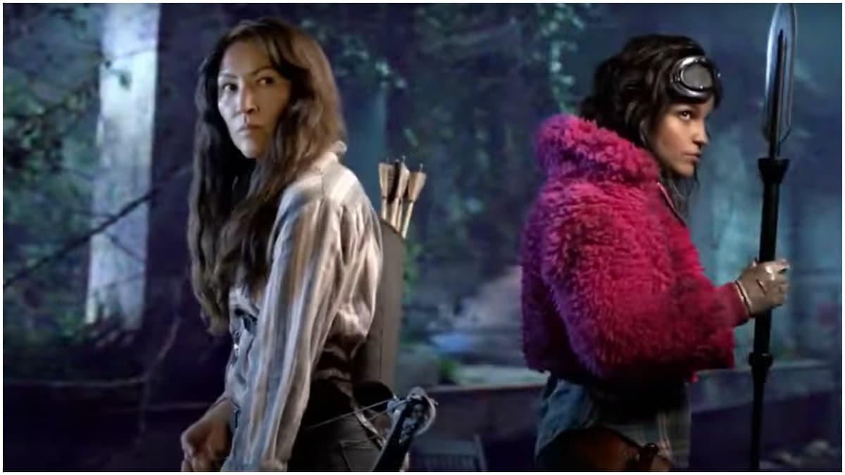 Eleanor Matsuura as Yumiko and Paola Lazaro as Juanita "Princess" Sanchez, as seen in the Season 11 trailer for AMC's The Walking Dead
