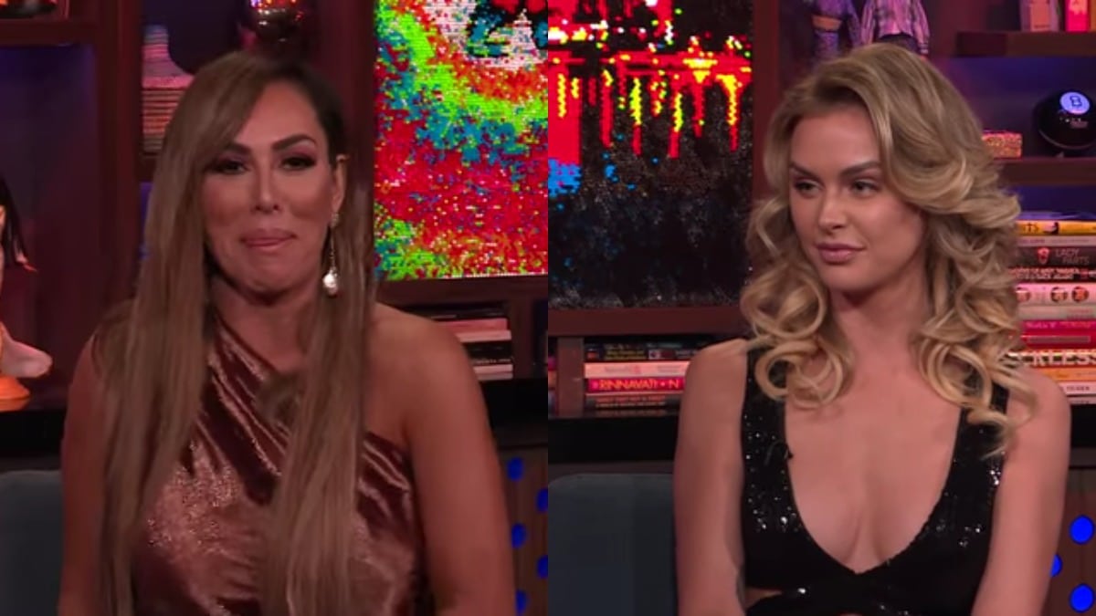 Kelly Dodd and Lala Kent on WWHL.
