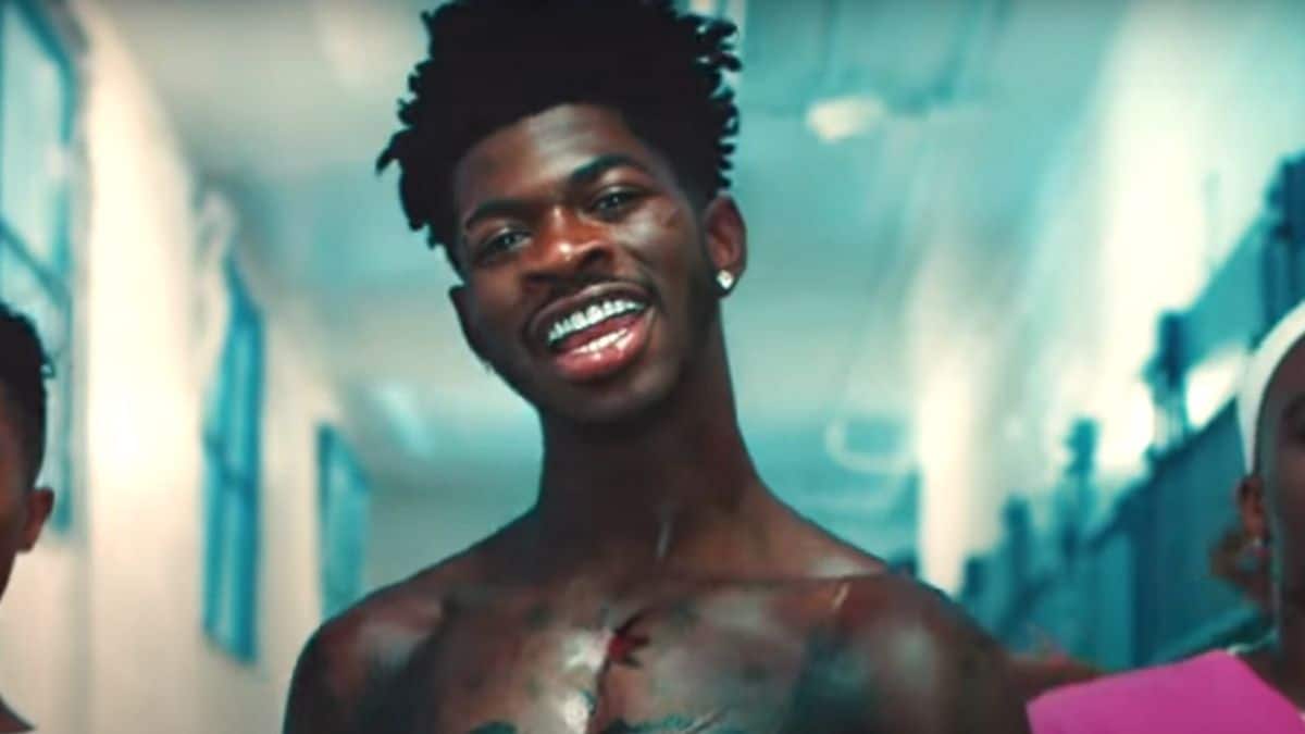 Screenshot from Lil Nas X Industry Baby music video