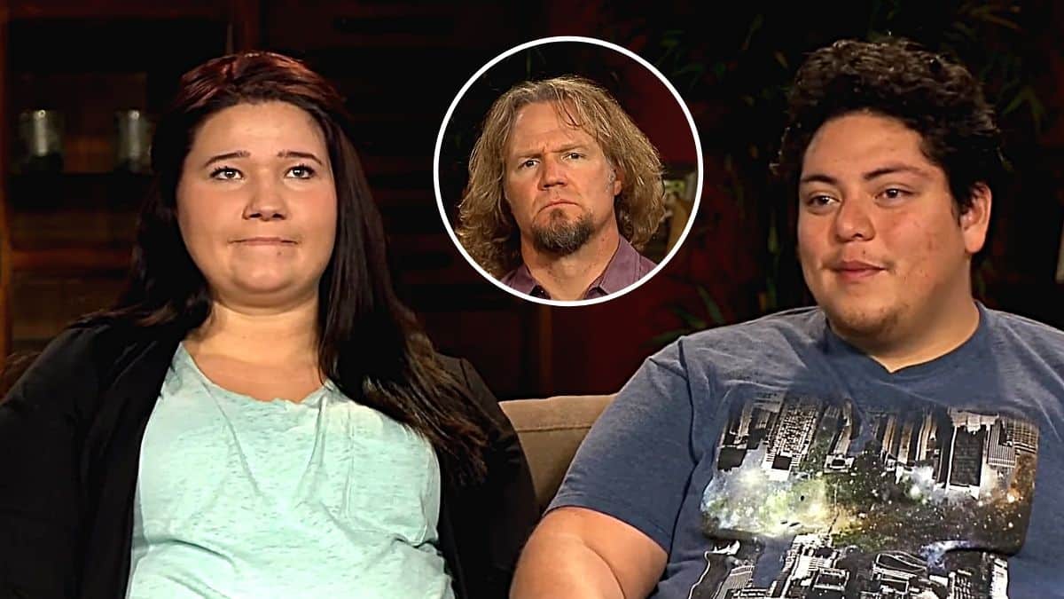 Mykelti and Tony Padron and Kody Brown of Sister Wives