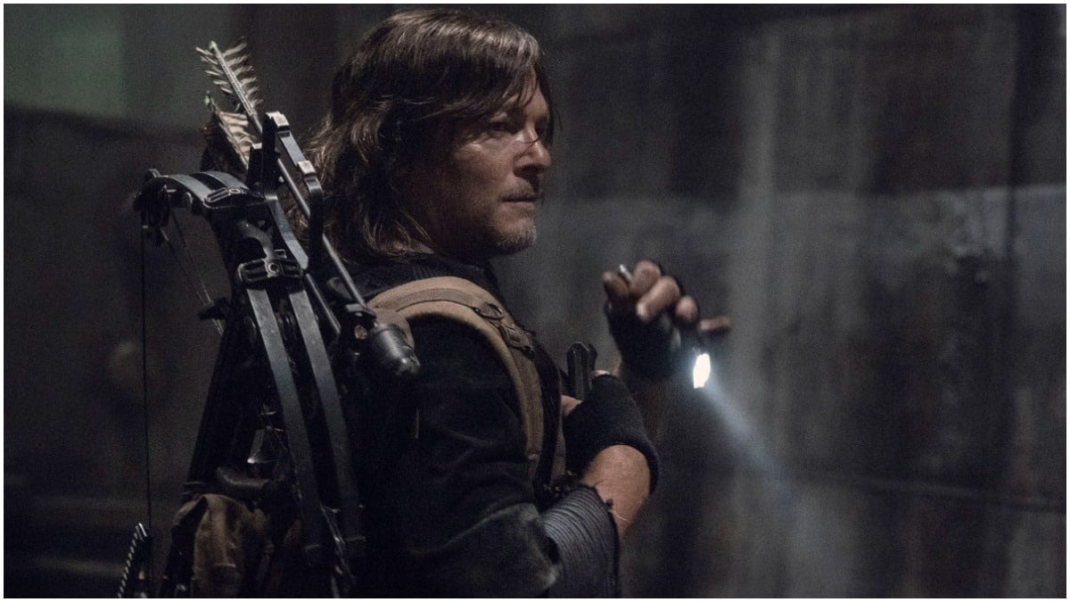 Norman Reedus stars as Daryl Dixon, as seen in Season 11 of AMC's The Walking Dead