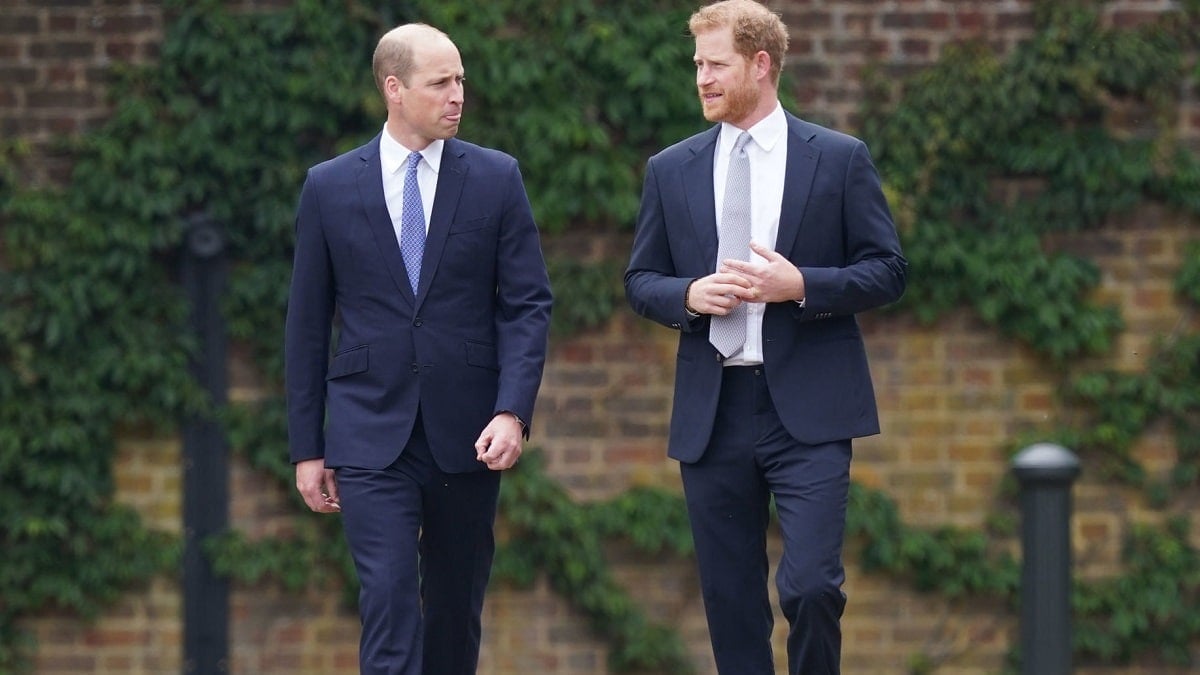 Harry and William at an event