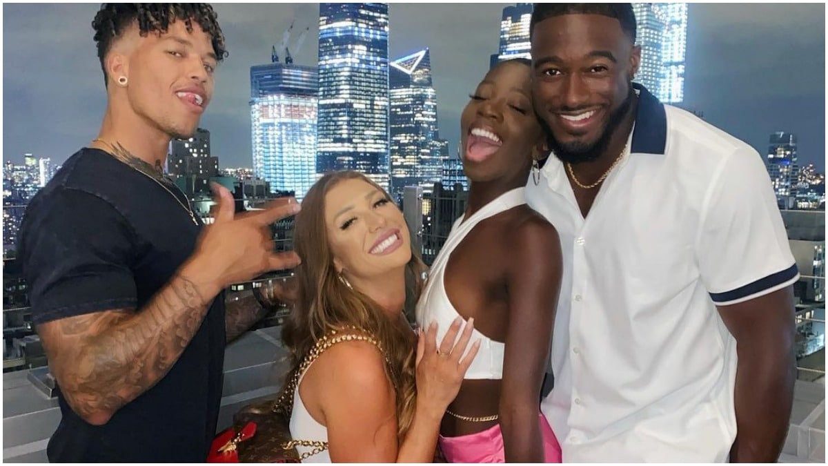 Cash, Cinco, Olivia and Korey from Love Island USA