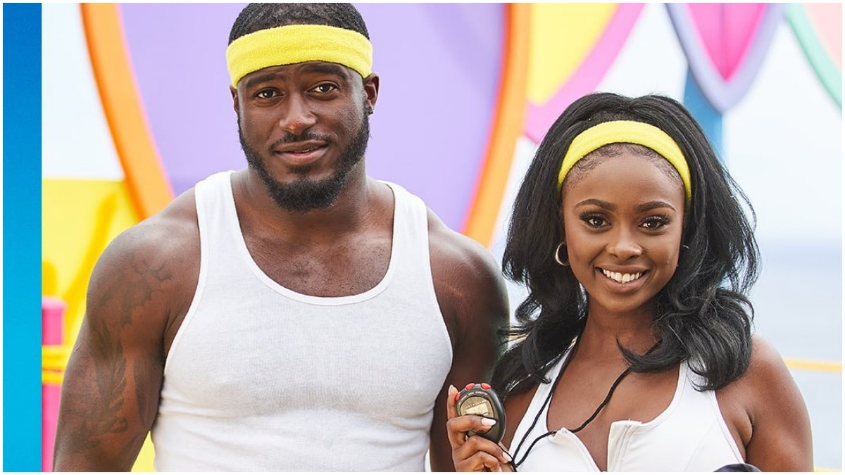 Cinco and Trina on Love Island USA