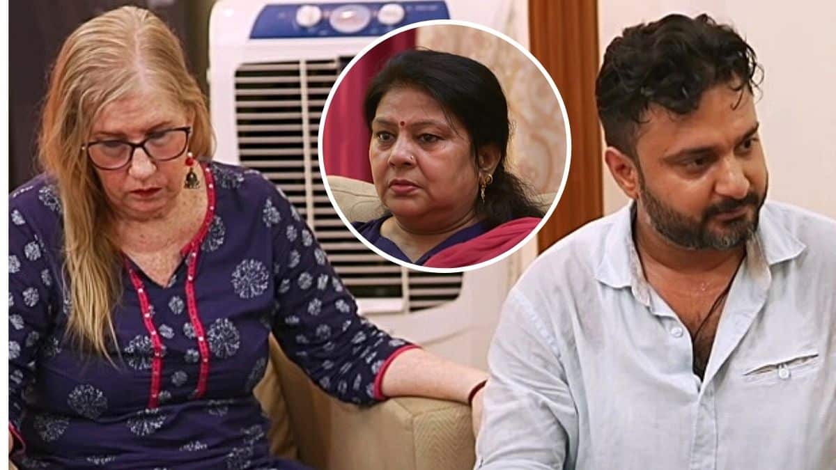 Jenny Slatten with Sumit Singh and his mom on 90 Day Fiance The Other Way