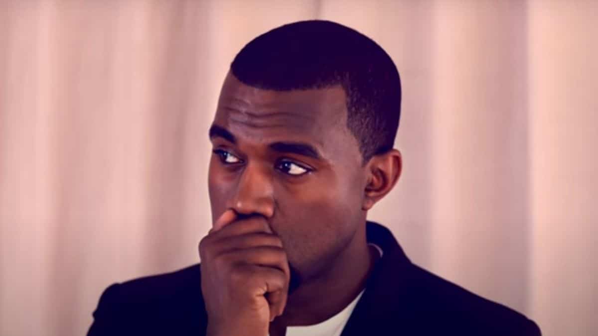 Screenshot of Kanye West in music video