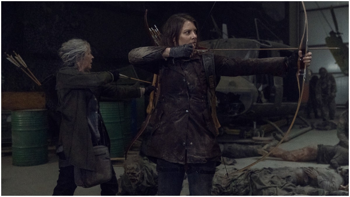 Melissa McBride as Carol Peletier and Lauren Cohan as Maggie Rhee, as seen in Episode 1 of AMC's The Walking Dead Season 11