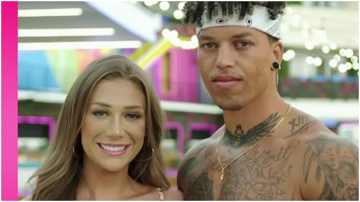 Olivia and Korey on Love Island USA