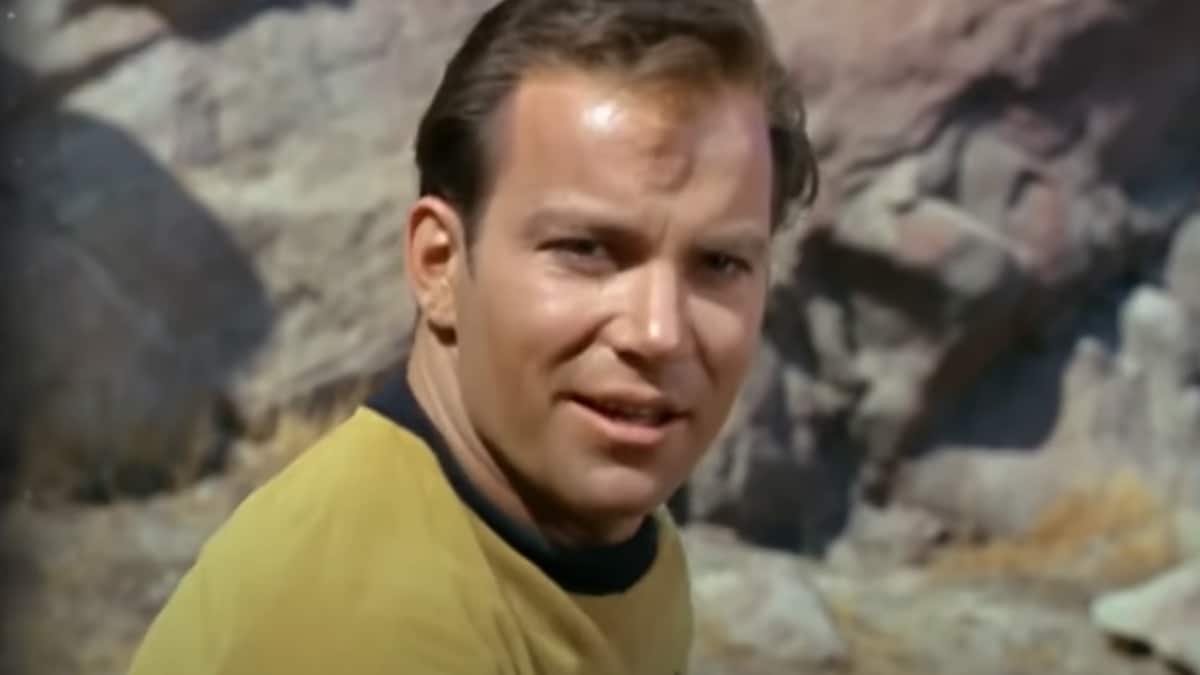 William Shatner in Star Trek.