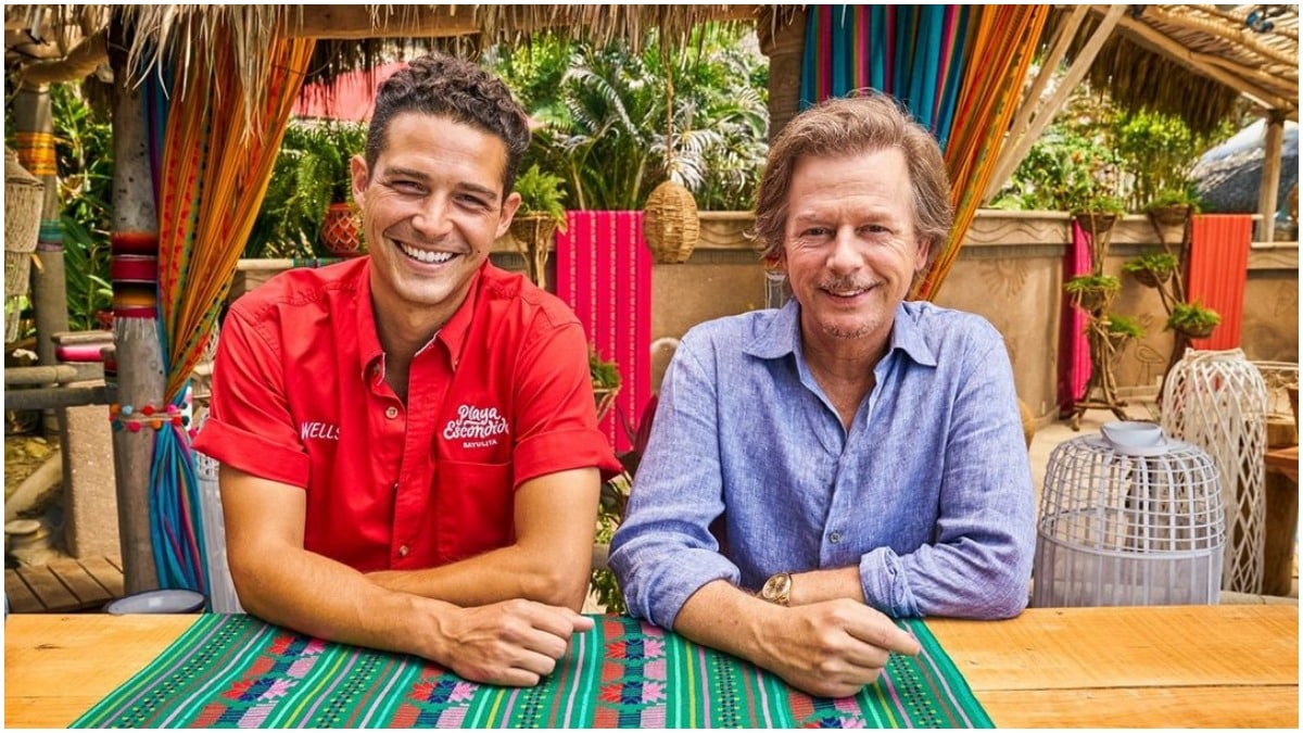 Wells Adams and David Spade on Bachelor in Paradise