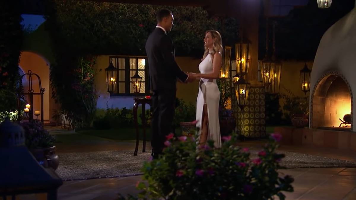 Clare Crawley and Dale Moss film for The Bachelorette