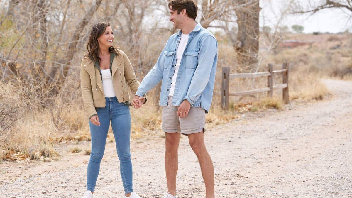 Katie Thurston and Greg Grippo film for The Bachelorette