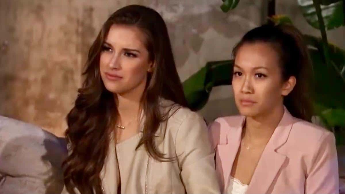 Tammy Ly and Alayah Benavidez sit close together