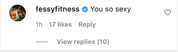 the challenge star fessy comments on amanda post on ig