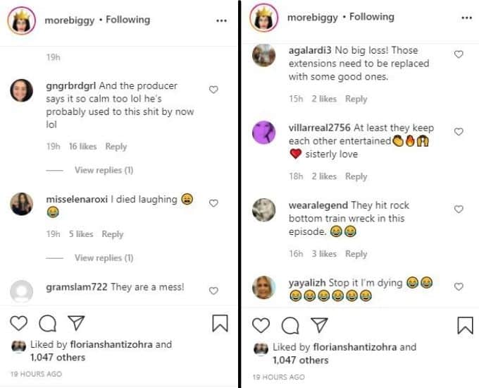 IG comments about Stacey Silva