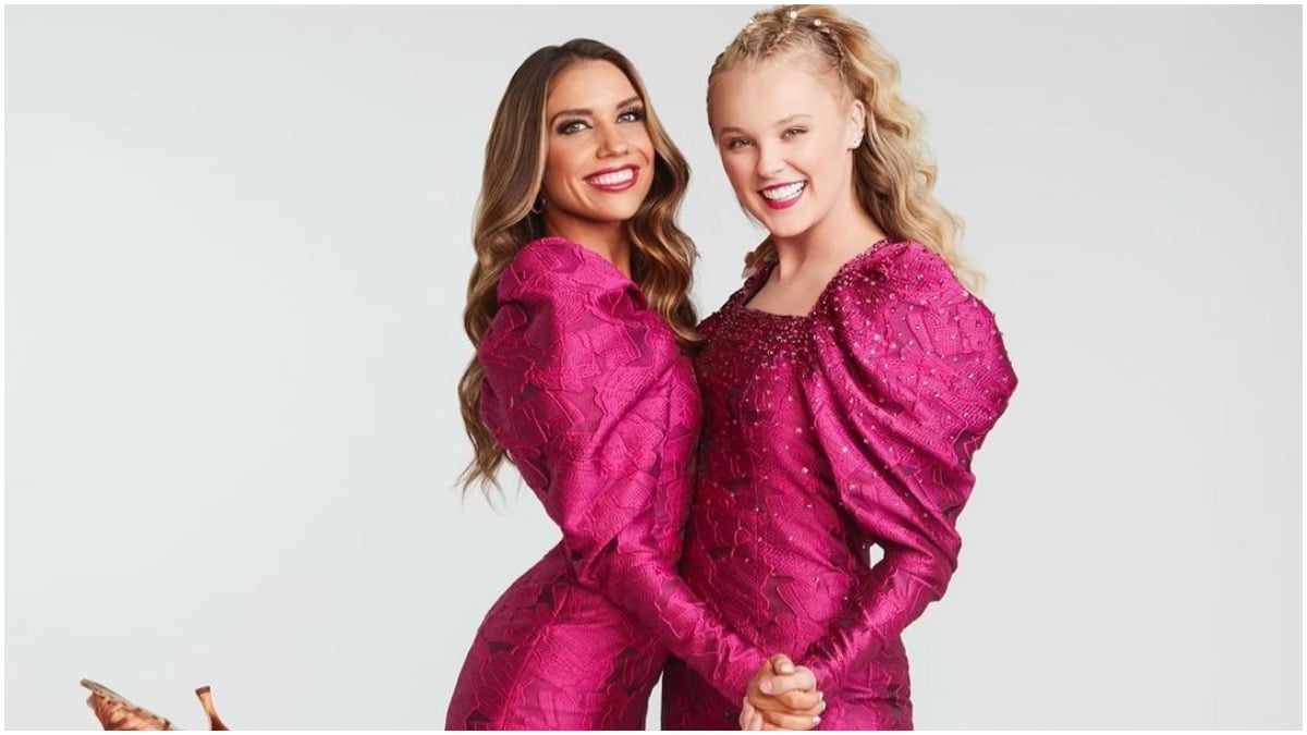 JoJo Siwa and Jenna Johnson on DWTS