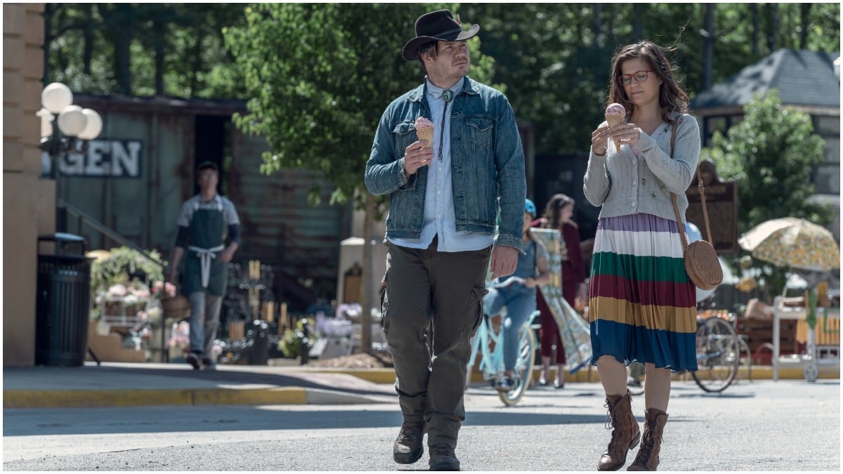 Josh McDermitt as Eugene and Chelle Ramos as Stephanie, as seen in Episode 5 of AMC's The Walking Dead Season 11