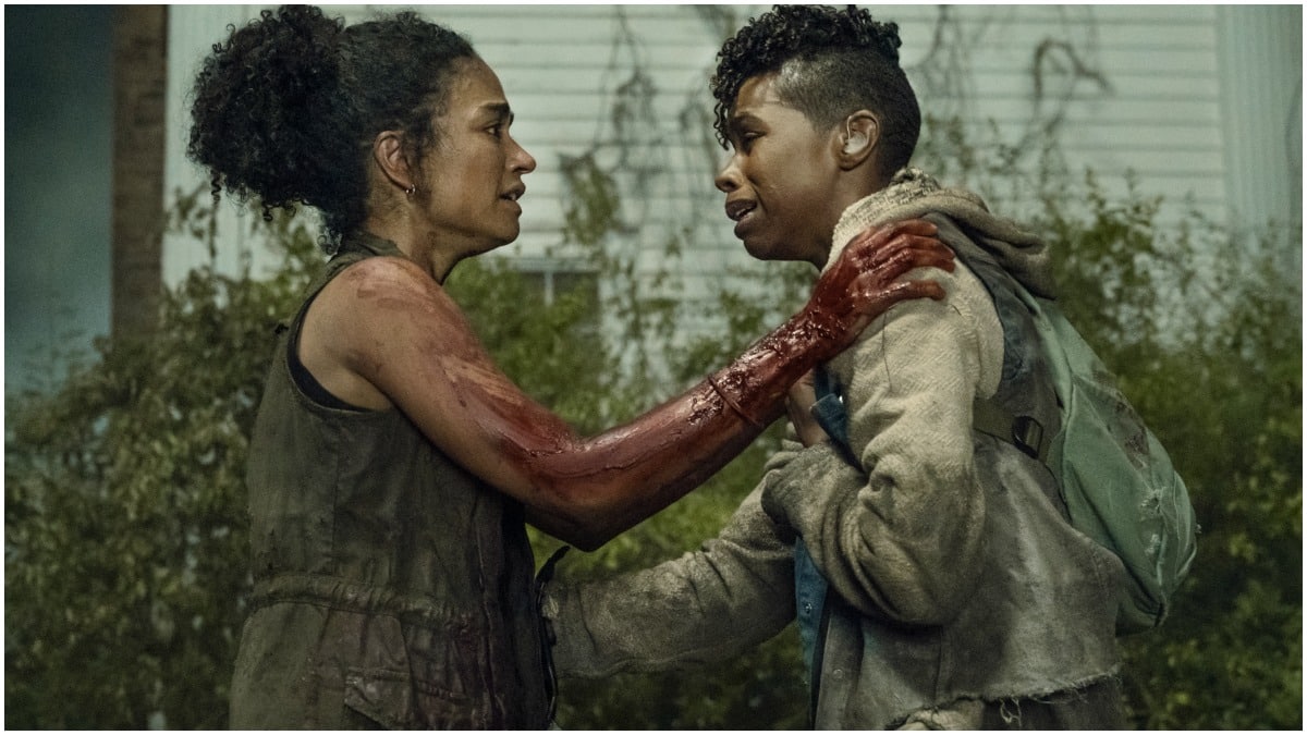Lauren Ridloff as Connie and Angel Theory as Kelly, as seen in Episode 6 of AMC's The Walking Dead Season 11