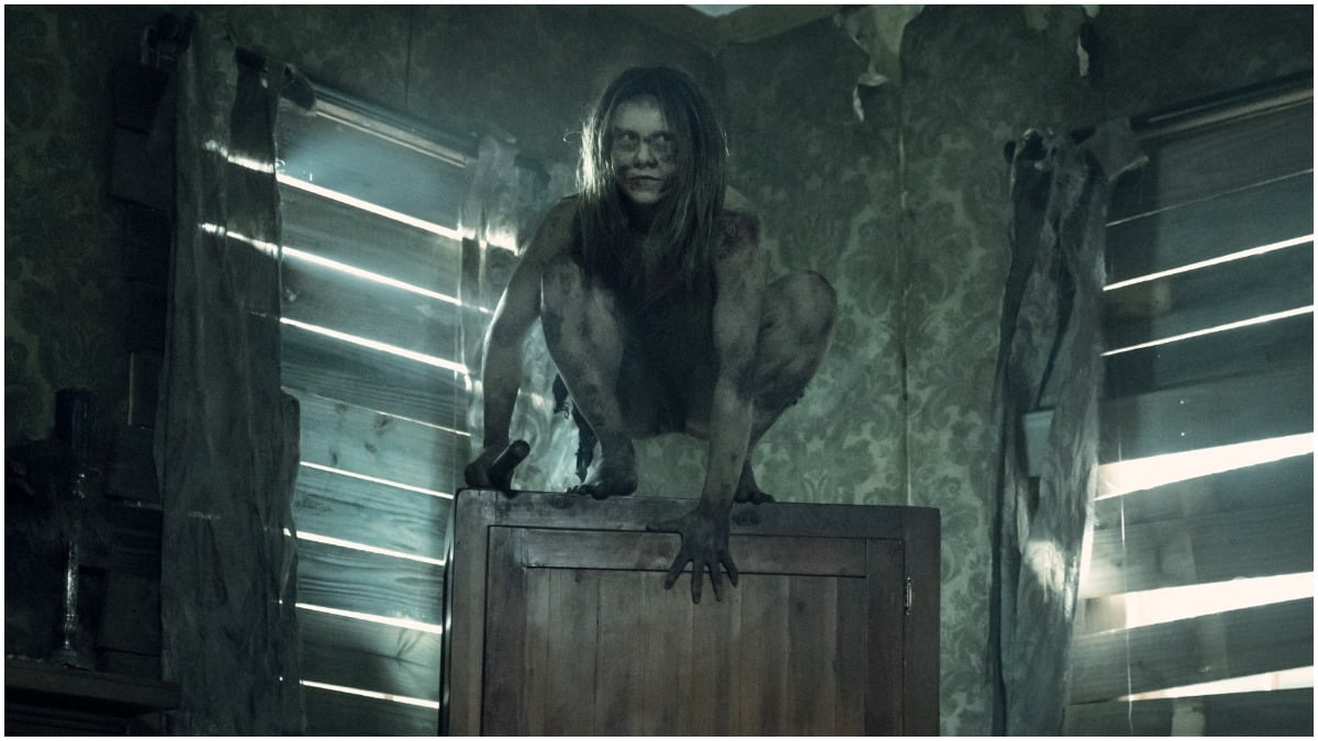 One of the feral creatures featured in Episode 6 of AMC's The Walking Dead Season 11