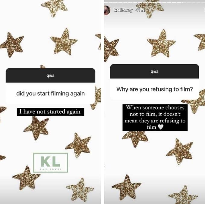 kail lowry told her followers on instagram that she is choosing not to film again for teen mom 2