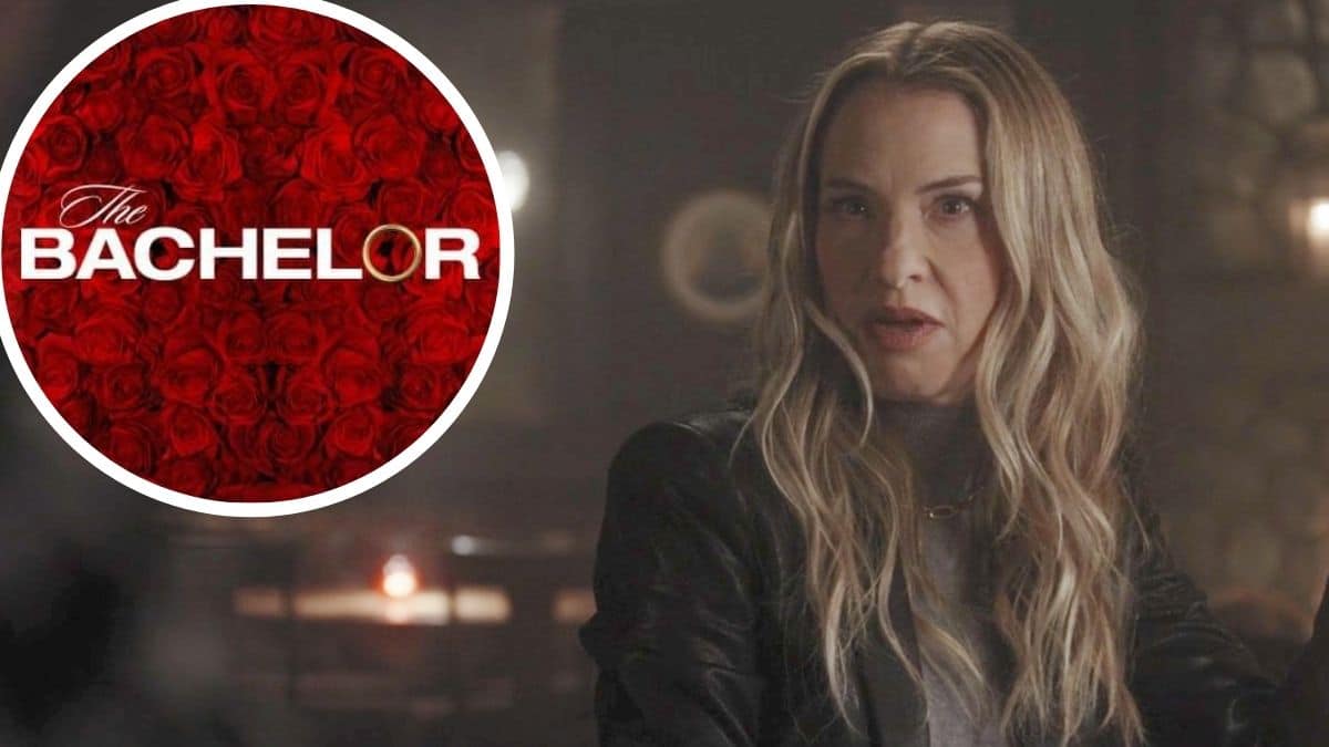 Leslie Grossman in American Horror Story and The Bachelor logo