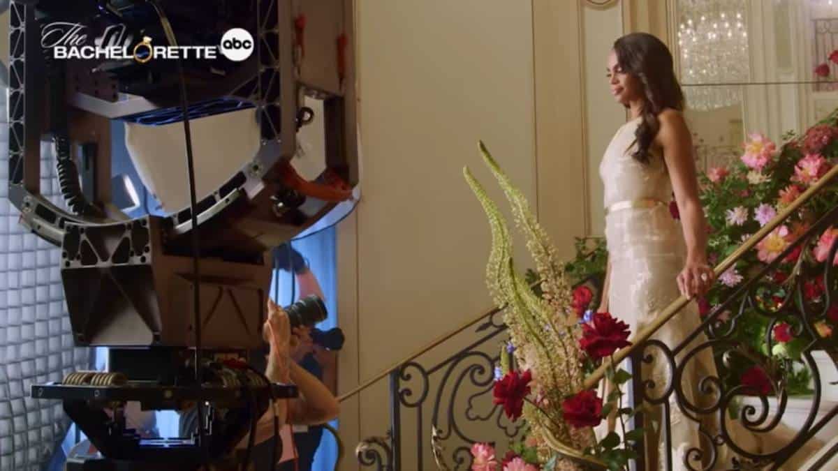 Michelle Young films for The Bachelorette