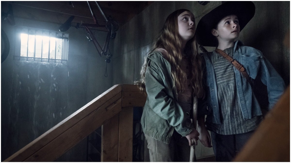 Annabelle Holloway as Gracie and Cailey Fleming as Judith, as seen in Episode 8 of AMC's The Walking Dead Season 11