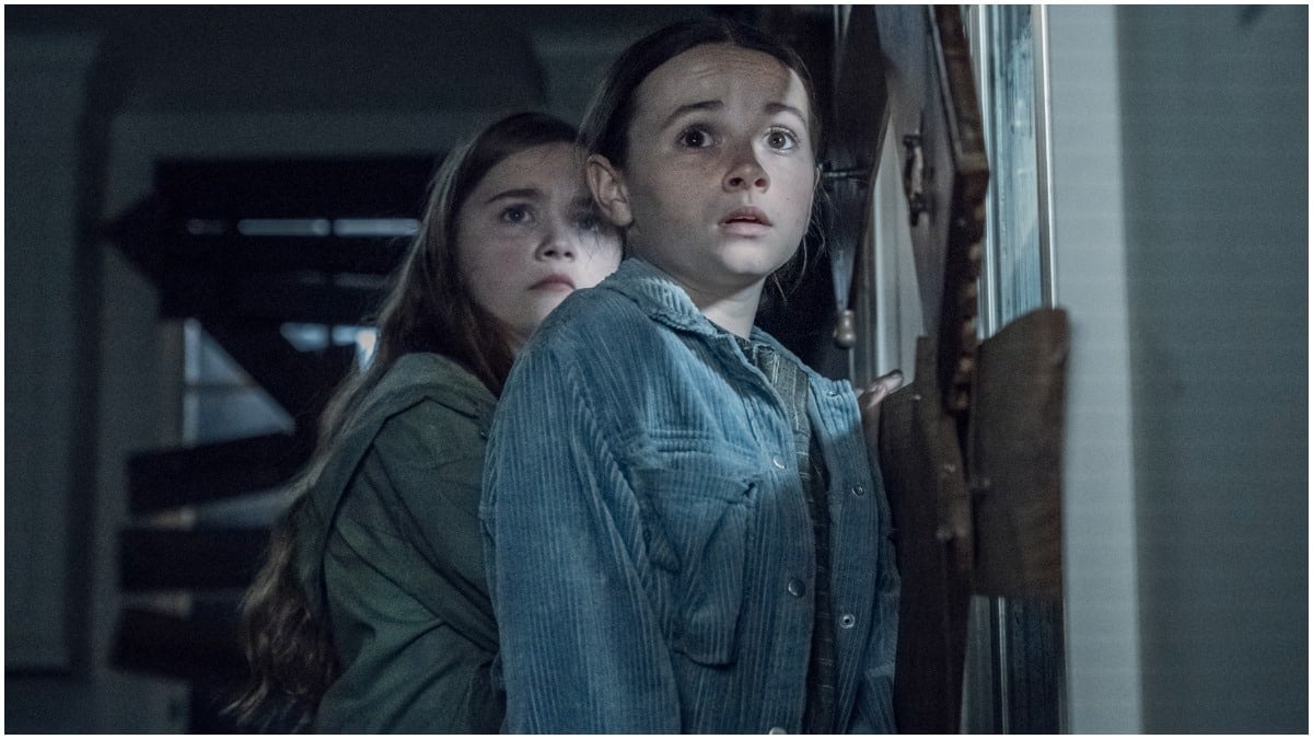 Annabelle Holloway as Gracie and Cailey Fleming as Judith, as seen in Episode 8 of AMC's The Walking Dead Season 11