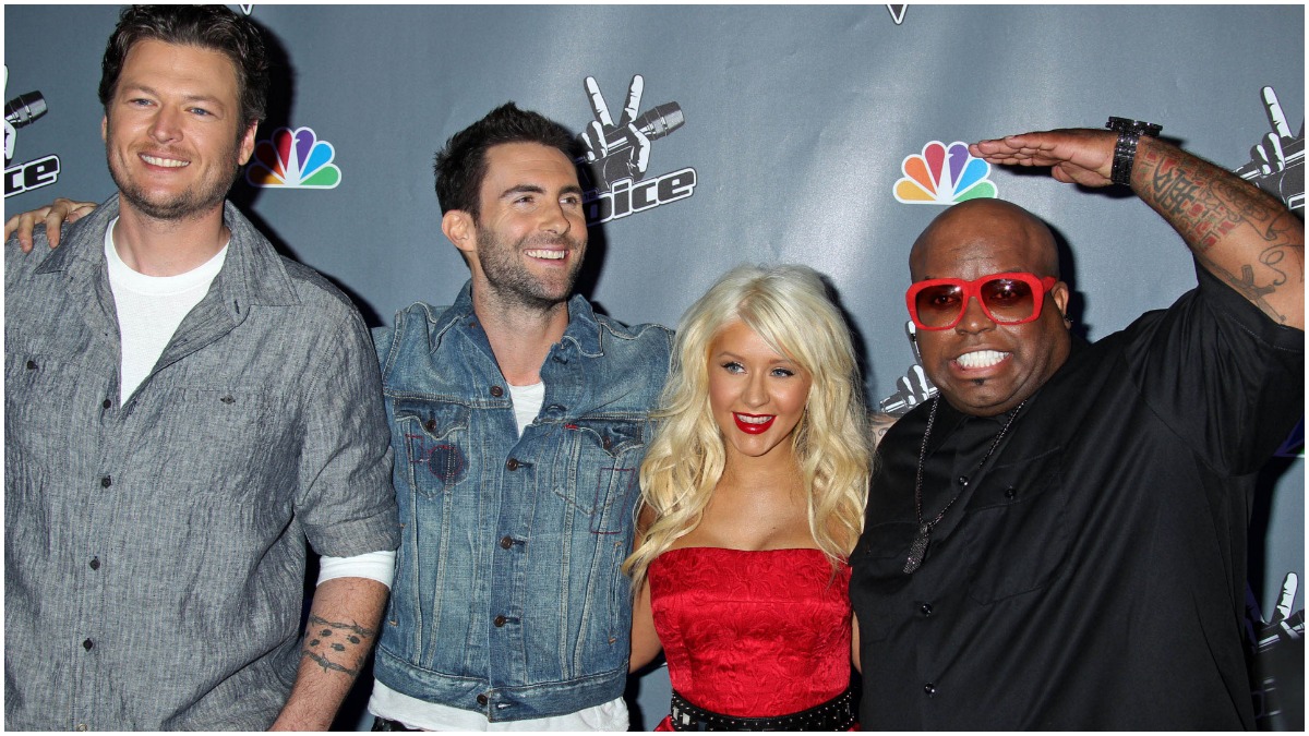 Blake Shelton, Adam Levine, Christina Aguilera, Cee Lo Green for The Voice Season 1 in 2011