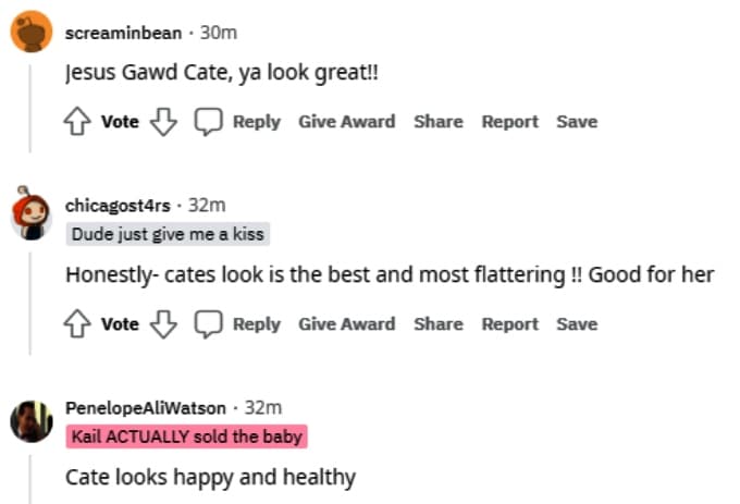 teen mom og fans on reddit commented on catelynn's reunion look