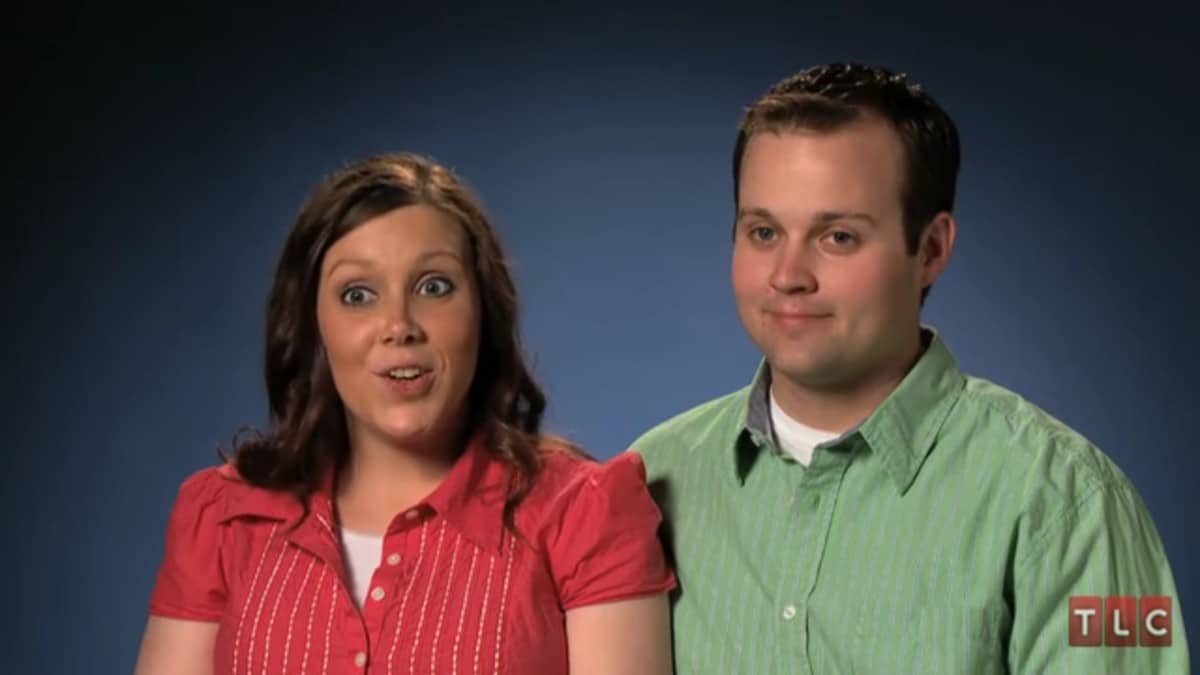 Anna and Josh Duggar in a 19 Kids and Counting confessional.