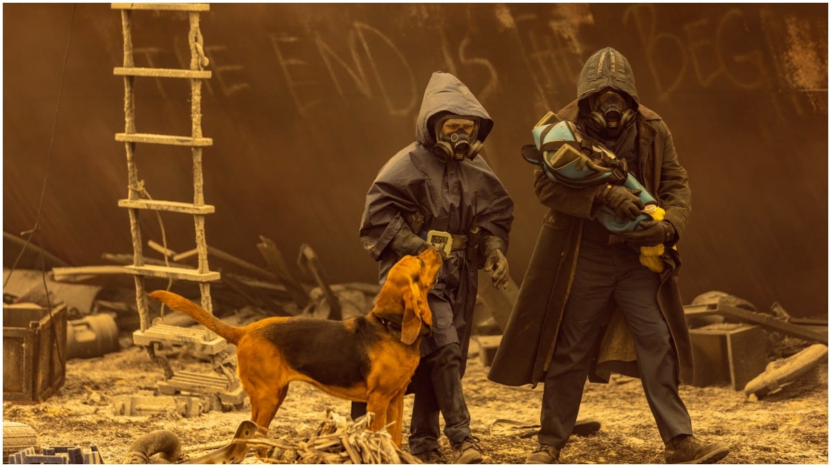 Karen David as Grace, Lennie James as Morgan Jones, and Avaya White as Baby Mo, as seen in Episode 2 of AMC's Fear the Walking Dead Season 7
