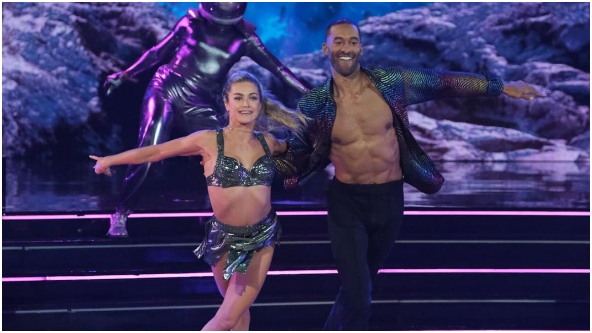 Matt James and Lindsay on Dancing With the Stars