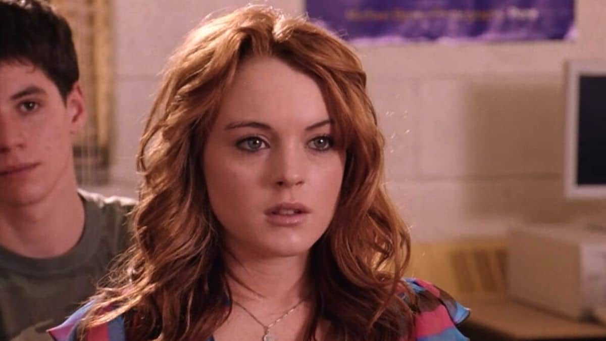 Screenshot of Lindsay Lohan in Mean Girls.