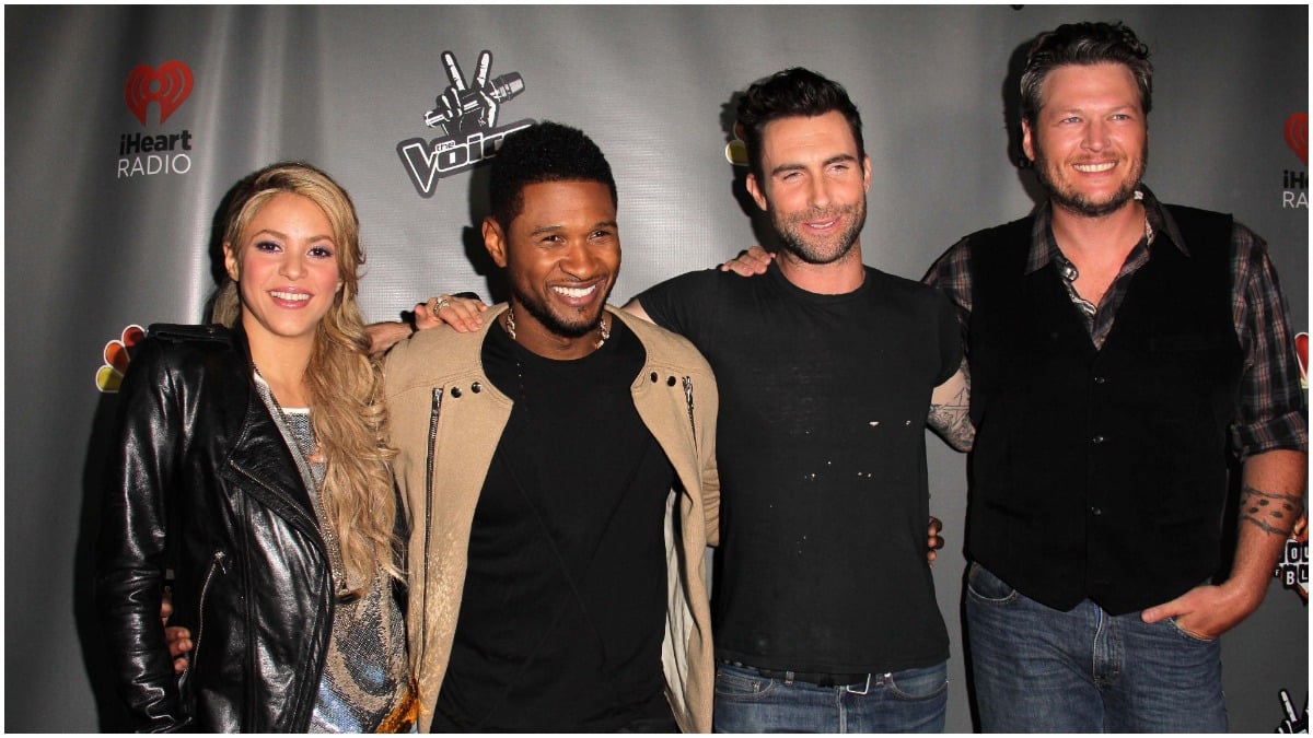 Shakira, Usher, Adam Levine, Blake Shelton on The Voice Season 4