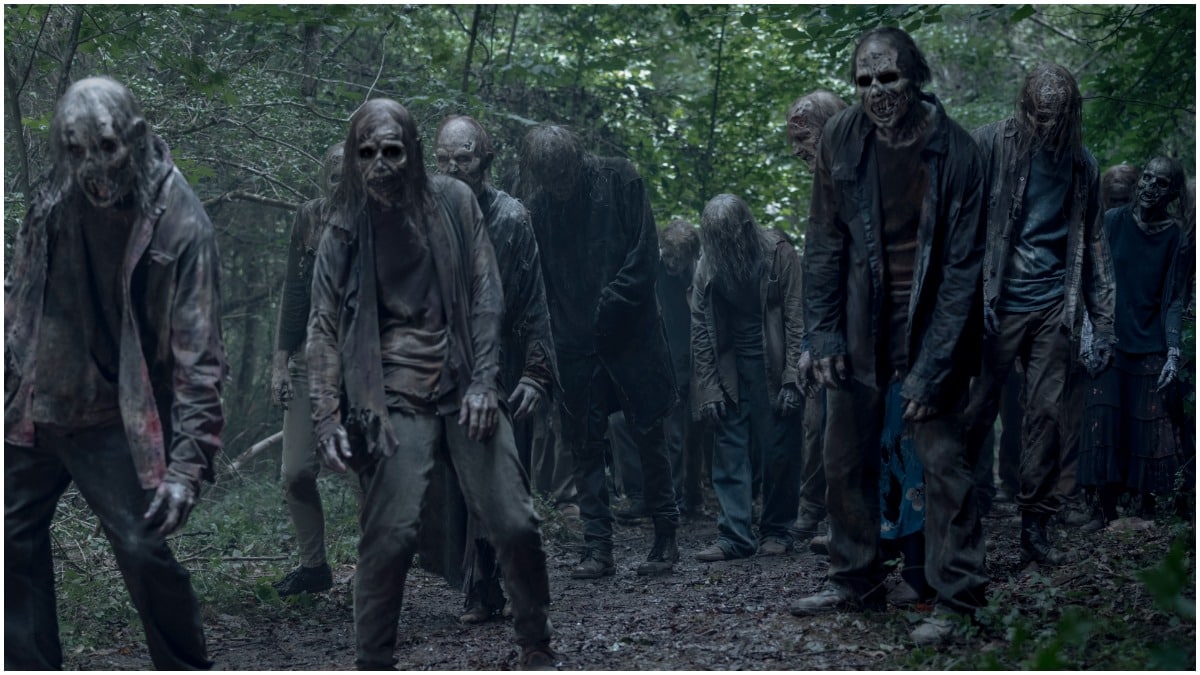 A horde of walkers attack in Episode 8 of AMC's The Walking Dead Season 11
