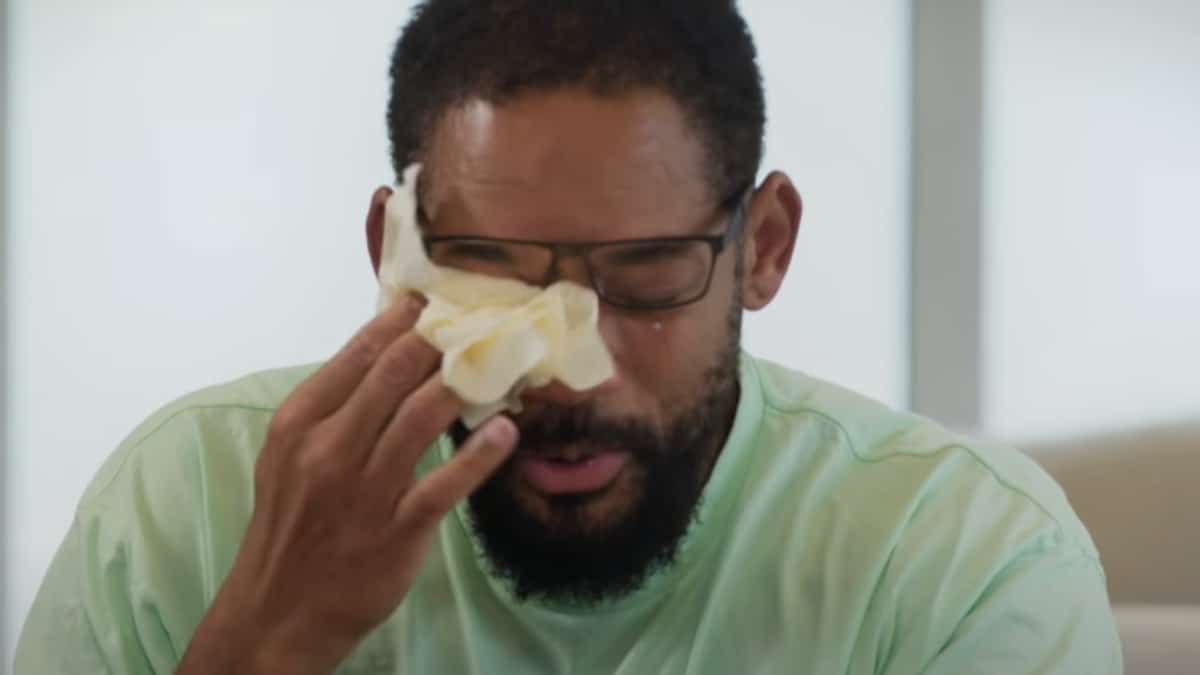 Will Smith crying.