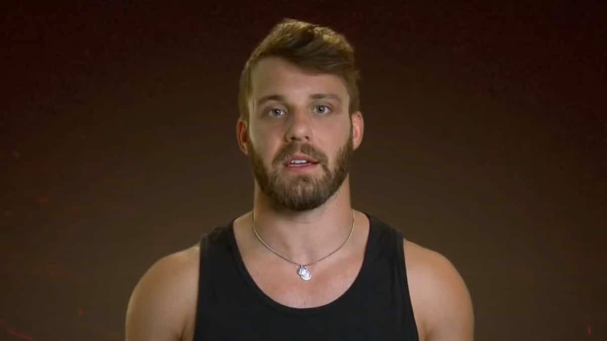 paulie calafiore during the challenge final reckoning confessional scene