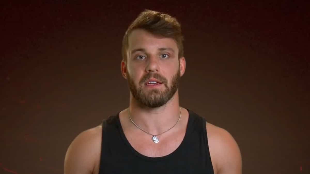 paulie calafiore during the challenge final reckoning confessional scene