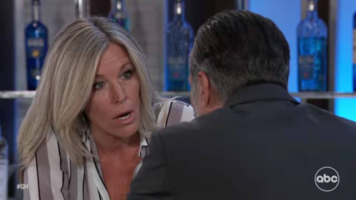 Carly and Sonny on General Hospital.