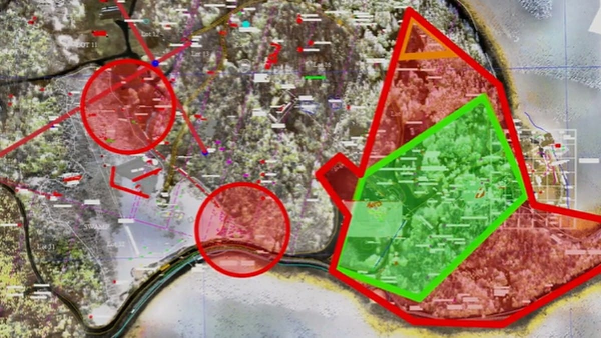 Excluded areas of Oak Island