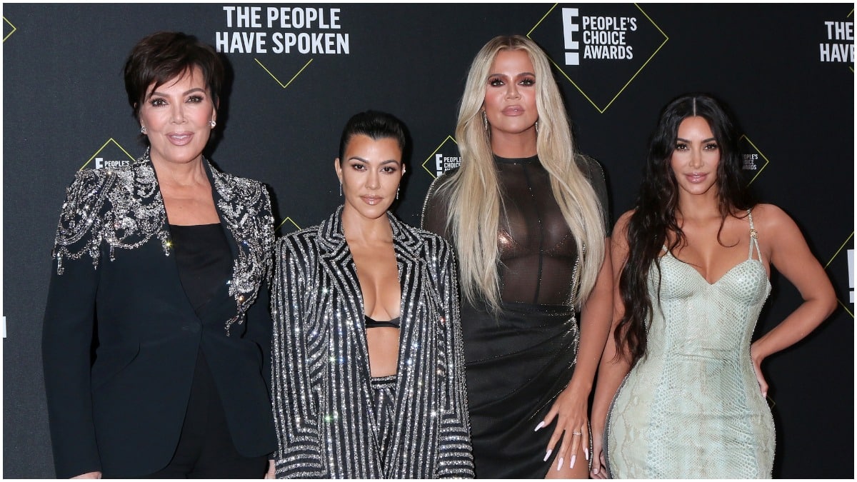 The Kardashians at the People's Choice Awards.