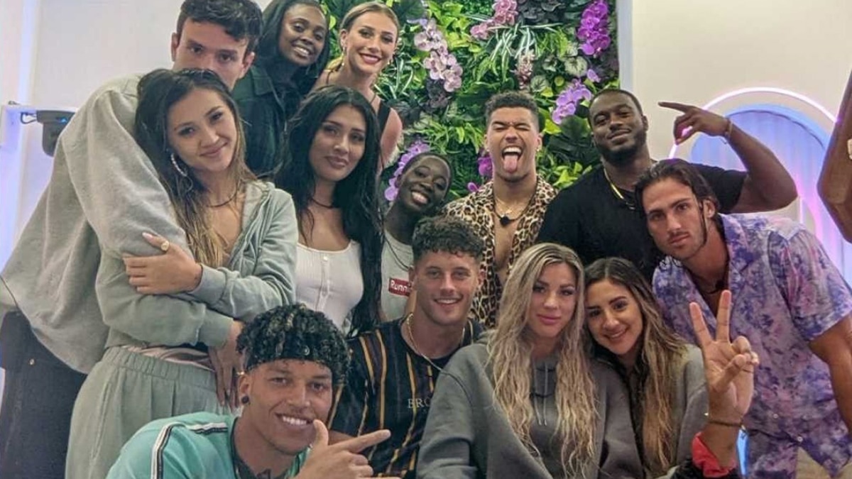 Love Island USA cast posing together