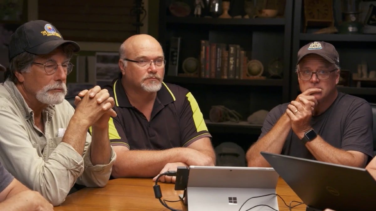 Rick, Charles, and Laird in the War Room